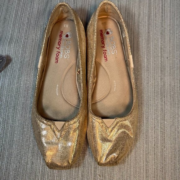 BOBS by Skechers PLUSH champagne slip ons shoes - 8 - Picture 5 of 9